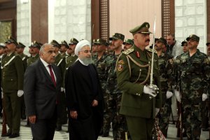 استقبال رسمی عادل عبدالمهدی از رئیس جمهوری اسلامی ایران