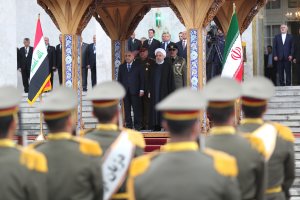 استقبال رسمی دکتر روحانی از نخست وزیر عراق