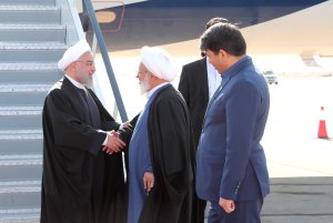ورود دکتر روحانی به یزد