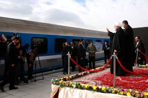 افتتاح راه آهن میانه - بستان آباد