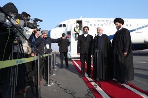 دکتر روحانی وارد اردبیل شد