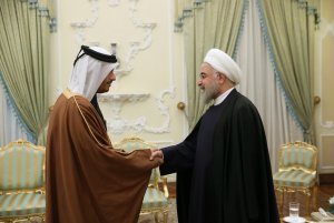 دیدار وزیر خارجه قطر با رئیس جمهور