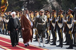 استقبال رسمی دکتر روحانی از امیر قطر
