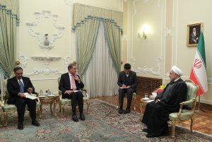 دیدار وزیر خارجه پاکستان با دکتر روحانی