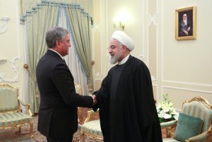 دیدار رئیس دومای روسیه با دکتر روحانی