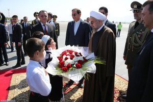 ورود رییس‌ جمهوری به تاجیکستان