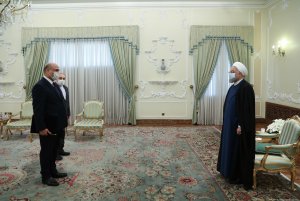 تقدیم استوارنامه سفیر جدید عراق به دکتر روحانی