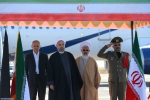 ورود رییس جمهوری به استان زنجان