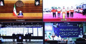 ارتباط تصویری با مرکز کنترل ترافیک راهور ناجا و پایگاه های امدادی هلال احمر