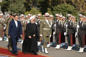 مراسم بدرقه رسمی رییس جمهوری در سفر به کشور جمهوری آذربایجان