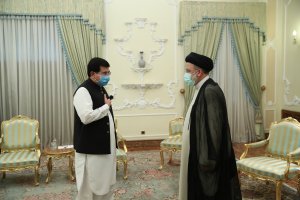 دیدار رییس مجلس پاکستان با آیت‌الله رئیسی