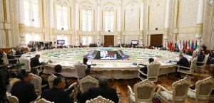 سخنرانی آیت الله رئیسی در اجلاس سران سازمان همکاری شانگهای