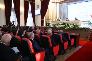 آیت الله رئیسی در جمع دانشجویان و اساتید دانشگاه ملی تاجیکستان