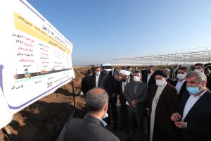 بازدید رئیس جمهور از پروژه باند دوم جاده پارس آباد - اردبیل و مجموعه گلخانه