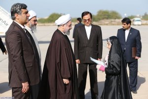 آغاز دوازدهمین سفر استانی کاروان تدبیر و امیددکتر روحانی وارد بوشهر شد