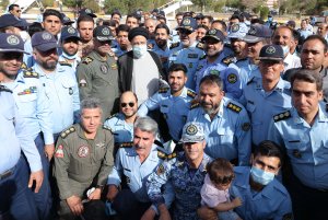 رئیس جمهور در جمع افسران و خانواده کارکنان پایگاه شکاری شهید نوژه