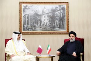 دیدار امیر قطر با رئیس جمهور