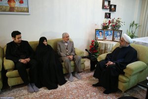 دیدار با خانواده شهیدان خدمتی