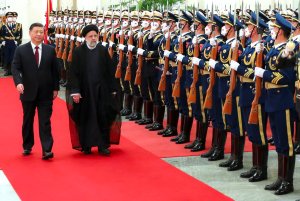مراسم استقبال رسمی از آیت الله رئیسی توسط رئیس جمهور چین