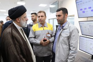 افتتاح فاز یک شرکت پالایش گاز هویزه خلیج فارس
