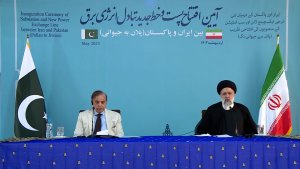 مراسم افتتاح پست و خط تبادل برق میان ایران و پاکستان