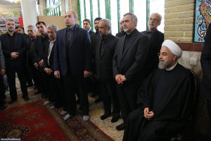 مراسم ختم والده رئیس جمهور در مصلای شهرستان سرخه 
