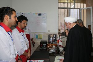 بازدید سرزده از پایگاه امداد و نجات هلال احمر، پلیس راه و اورژانس در شهرستان های آرادان و پاکدشت