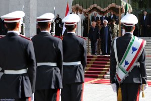 استقبال رسمی دکتر روحانی از رییس جمهور عراق