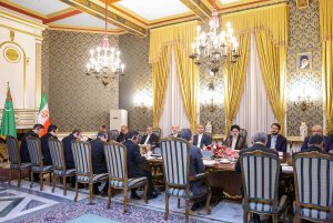 مذاکرات مشترک هیئت های عالی رتبه ایران و ترکمنستان