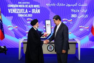 مراسم امضای اسناد همکاری و مصاحبه مطبوعاتی روسای جمهور ایران و ونزوئلا