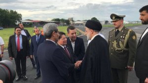 President enters Nicaragua