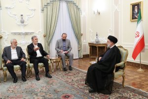 دیدار رهبران جهاد اسلامی فلسطین با دکتر رئیسی