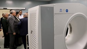 Dr Raisi visits various departments of Ghadeer Hospital
