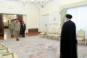 دیدار فرمانده ارتش پاکستان با رئیس جمهور