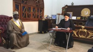 استقبال نمازگزاران مسجد ملی اوگاندا از آیت‌الله رئیسی
