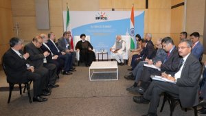 Dr Raisi: Iran, India have always had friendly ties/ Both countries have good capacities to deepen cooperation in various fields/ Indian PM: Iran's presence in BRICS can give additional energy to its activities/ Expressing interest in cementing ties as much as possible in various fields

