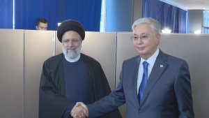 دیدار روسای جمهور ایران و قزاقستان