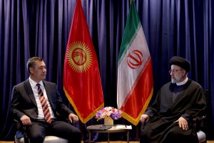 دیدار روسای جمهور ایران و قرقیزستان