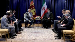 الدکتور رئیسی: التعاون الثنائی بین ایران و سریلانکا جید لکن لایکفی/ أعلن عن استعداد ایران لتصدیر الخدمات التقنیة و الهندسیة الی دولة سریلانکا/ الرئیس السریلانکی: تفعیل اللجنة المشترکة‌ للتعاون الاقتصادی المشترك من أهم السبل لتوثیق العلاقات الثنائیة بین الطرفین