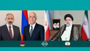 هنأ رئیس الجمهوریة حلول الیوم الوطنی لأرمینیا للرئیس و رئیس الوزراء الأرمینیین
