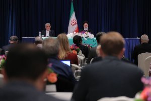 Press conference with international media