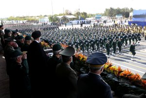 Military parade on Sacred Defence Day