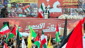 Terrible crime of attack on hospital in Gaza beginning of end of Zionist Regime/ Islamic Ummah fully prepared not only for relief, but also for defending Palestinian nation/ We believe that liberation of Al-Quds is near
