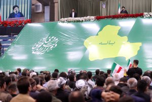 سخنرانی در اجتماع باشکوه مردم بانه