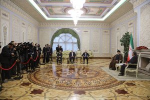 دیدار روسای جمهور ایران و تاجیکستان