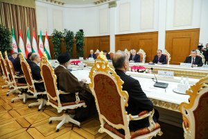 نشست مشترک هیئت های عالیرتبه ایران و تاجیکستان