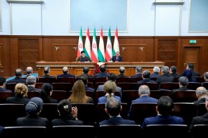 نشست خبری مشترک روسای جمهور ایران و تاجیکستان