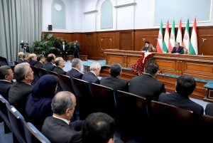 نشست خبری مشترک روسای جمهور ایران و تاجیکستان