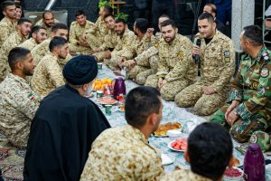 Dr Raisi's presence at the soldiers' Yalda Night celebration