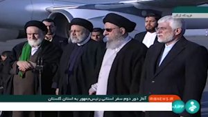 حضور پرشور مردم استان گلستان برای استقبال از رئیس‌جمهور